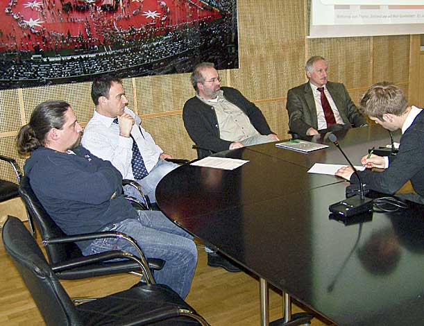 Tilo Bertram in der Diskussionsrunde zum Thema Organsisation