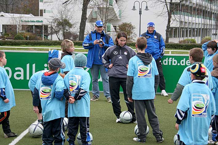 Ein Schnuppertraining mit Kathrin Kliehm bereitete den Jüngsten viel Spaß.