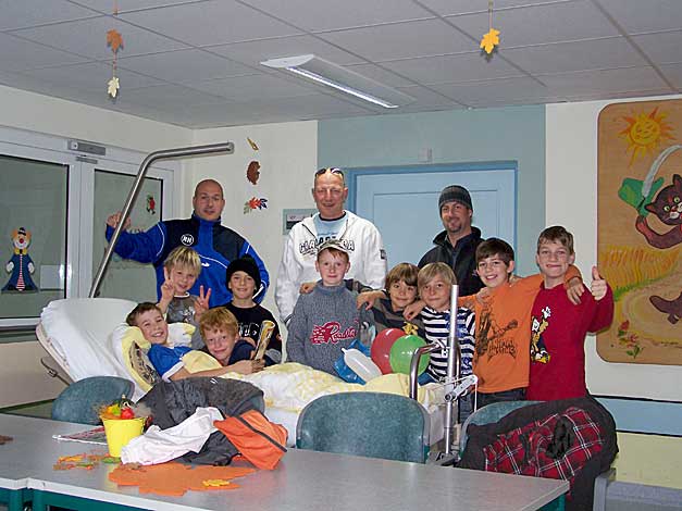 E-Junioren - Krankenbesuch in Eisenberg