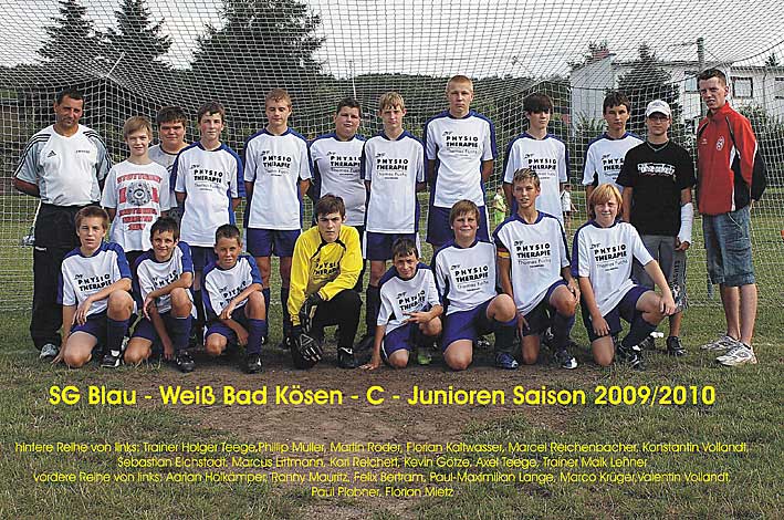 Mannschaftsfoto C-Junioren Saison 2009/10